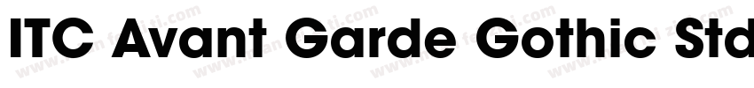 ITC Avant Garde Gothic Std Bold字体转换